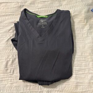 Brand new without tags! Healing Hands gray scrub set. Joggers.